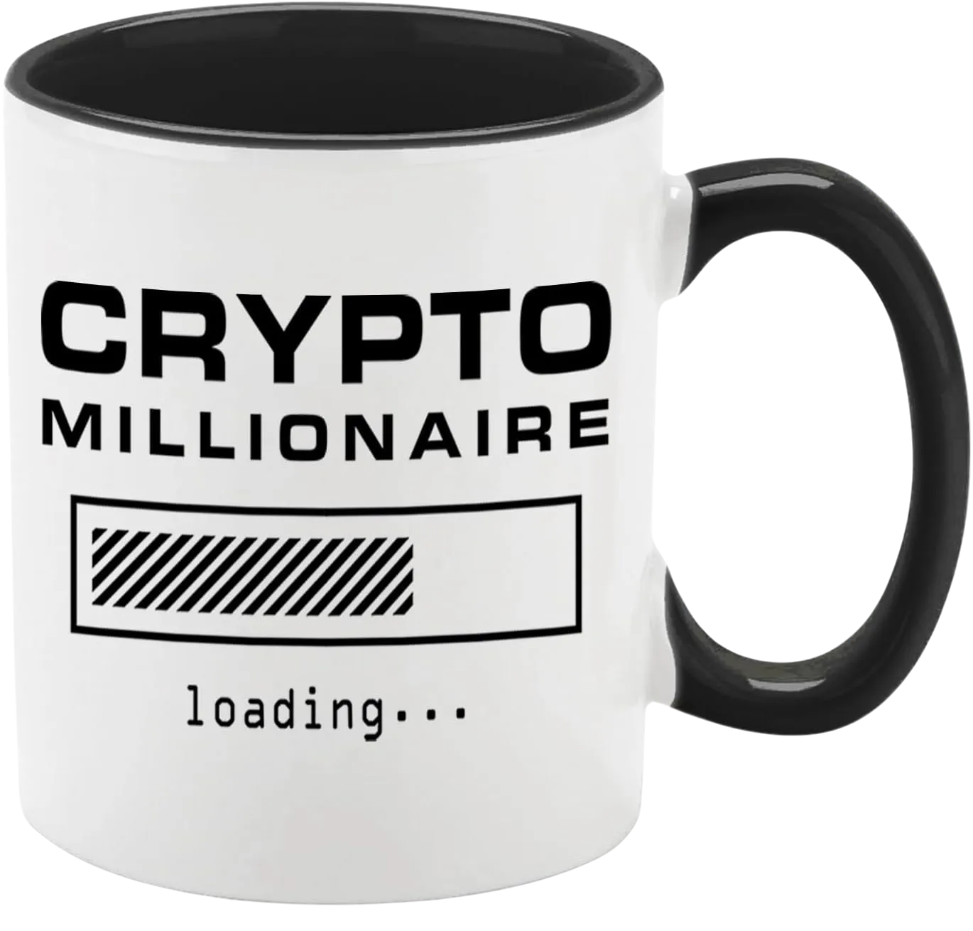 Crypto Millionaire Loading... Ceramic Coffee Mug